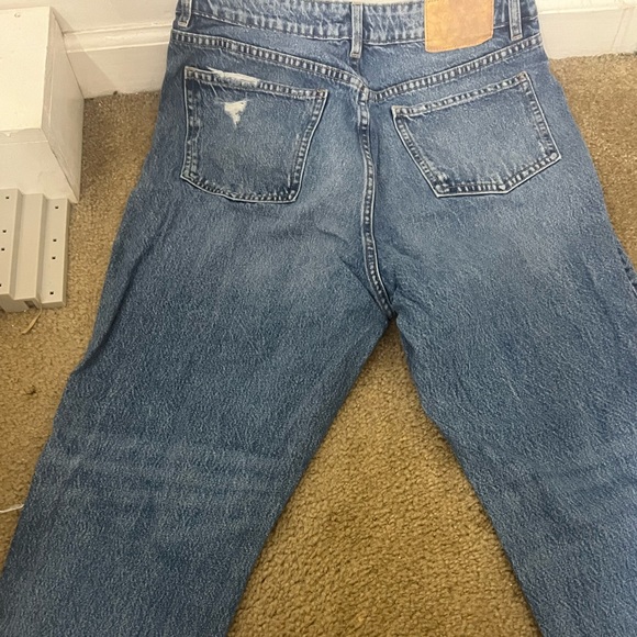 Zara distressed mom baggy high waisted jeans - Picture 5 of 8